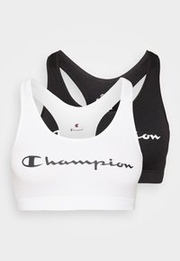 LOW IMPACT BRA 2 PACK  - Urheiluliivit: kevyt tuki - white/black