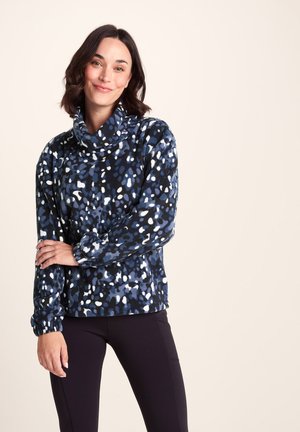 MARCH - Fleece jumper - oxford blue pebble print
