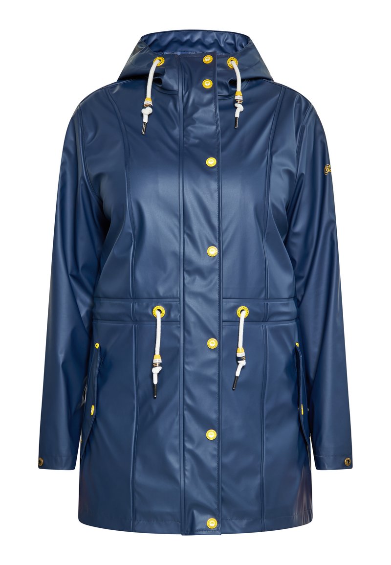 Raincoat Regenparka Für Damen Schmuddelwedda CURVY Parka Marine