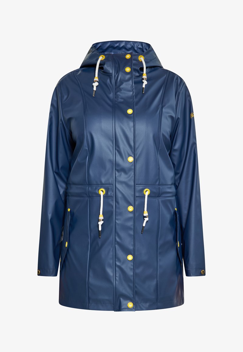 Raincoat Regenparka Für Damen Schmuddelwedda CURVY Parka Marine