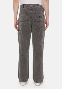 Dickies NEWINGTON - Džíny Relaxed Fit - dble dye acid wash black