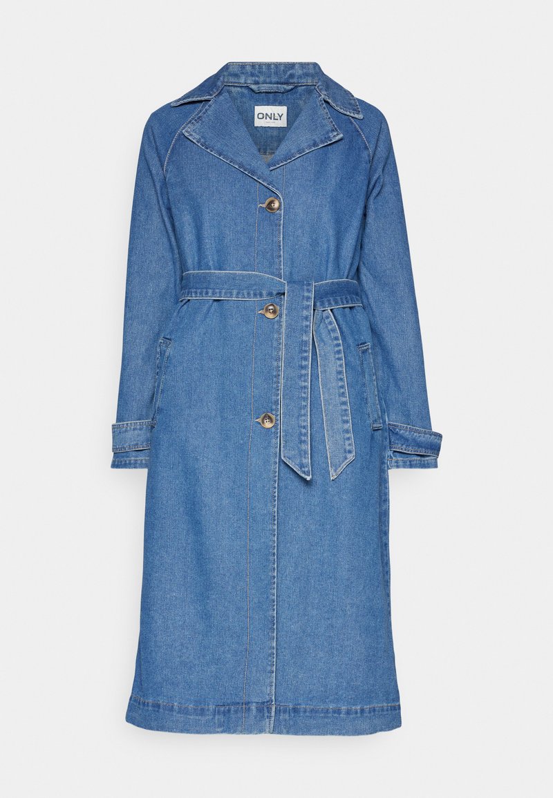 ONLY ONLMALOU BELTED - Jeansjacke - medium blue denim/blue denim 