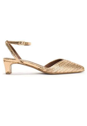 GIVIA 40 - Classic heels - snake print gold
