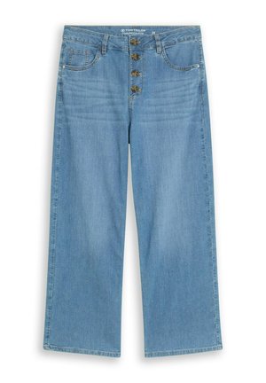 TOM TAILOR, TTNELMA CULOTTE FIT - Široké nohavice - clean light stone blue denim