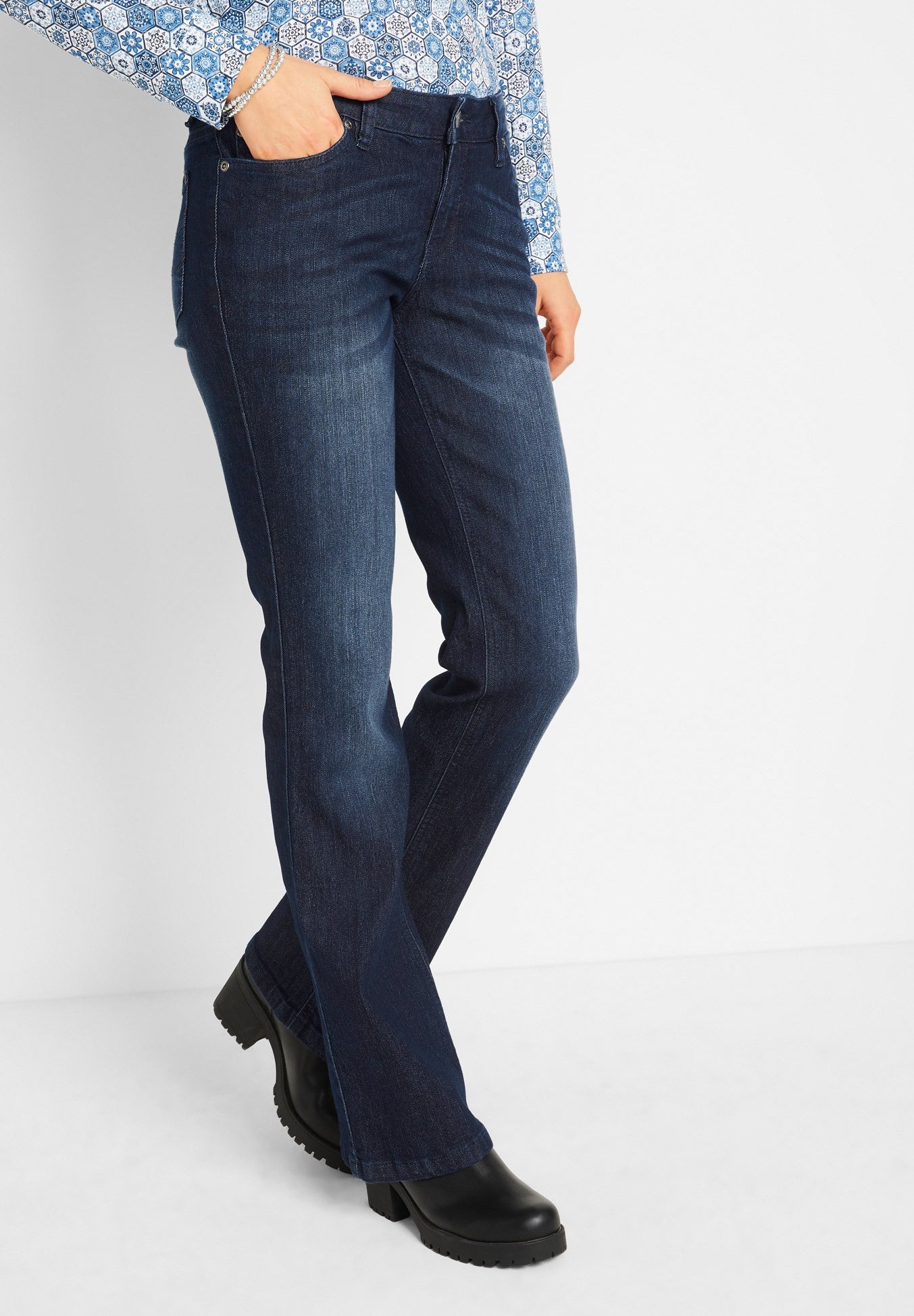bonprix Jeans bootcut - blau/blu scuro - Zalando.it