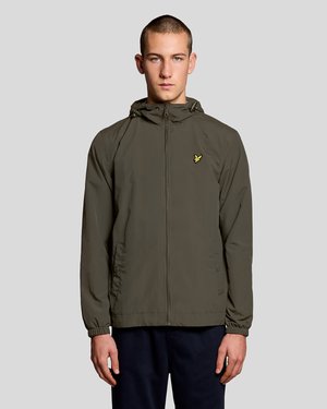 Lyle & Scott ZIP THROUGH HOODED JACKET - Overgangsjakke - olive