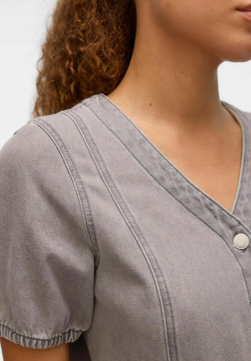 Vero moda Doffy O-Neck Noos Short Dress Grey | Dressinn