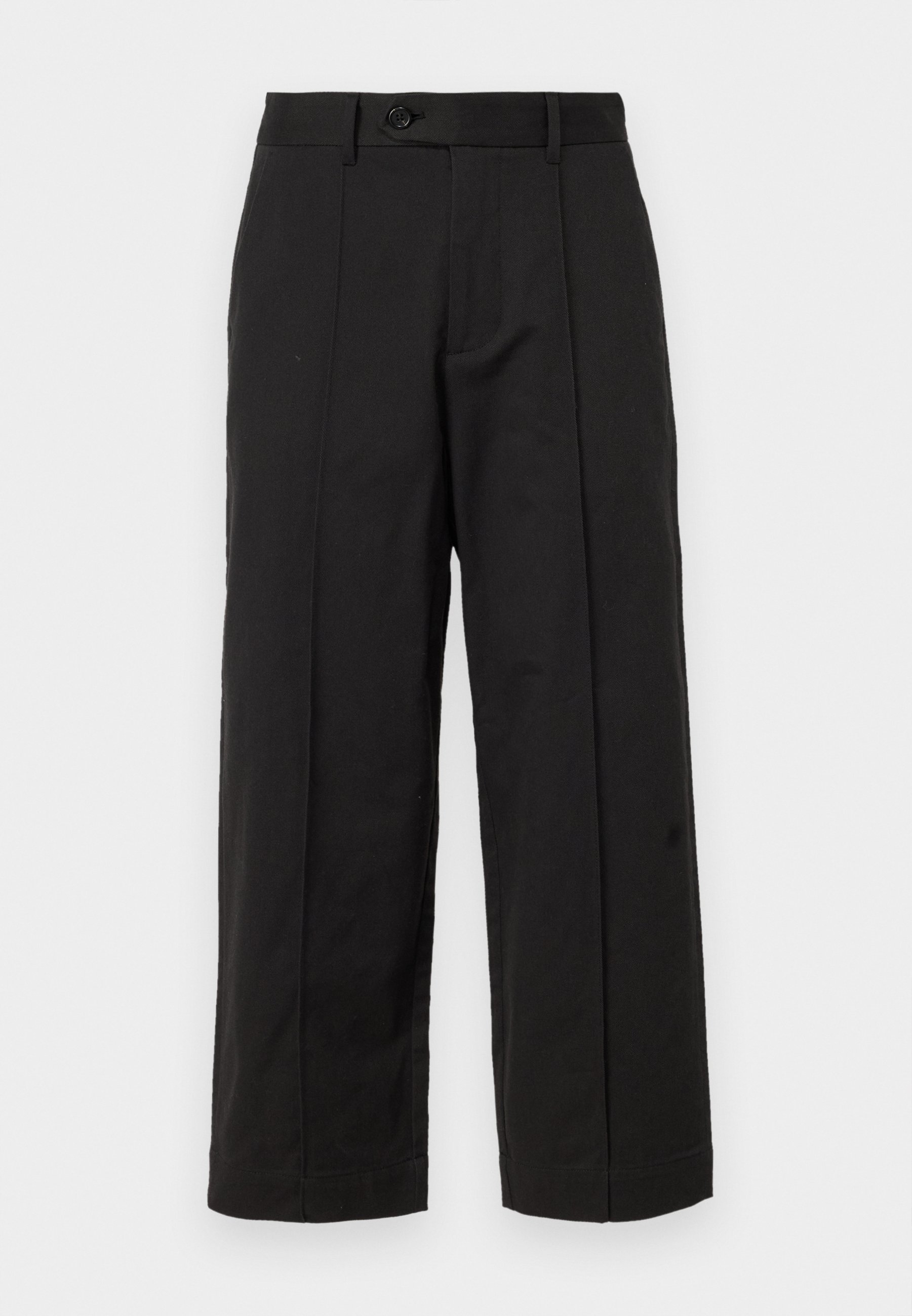 Selected SLH-WIDE LEG TONY PANT - Trousers - black - Zalando.co.uk