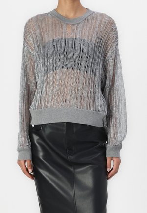 Striktrøje - silver-coloured