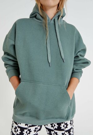 PULL&BEAR, Sweat à capuche - mottled light green