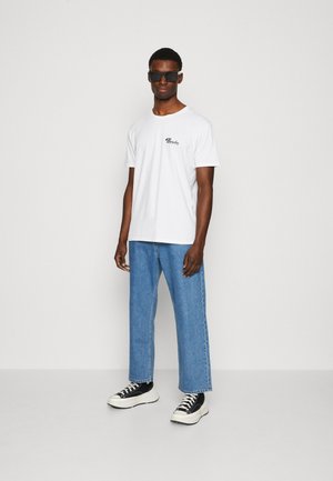 Kaotiko WASHED BOWLING UNISEX - Μπλουζάκι με στάμπα - white