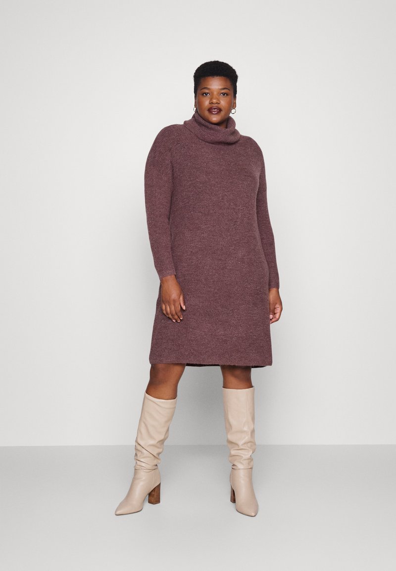 ONLY Carmakoma CARJANA PLUS SIZE - Vestido de malha - rose brown