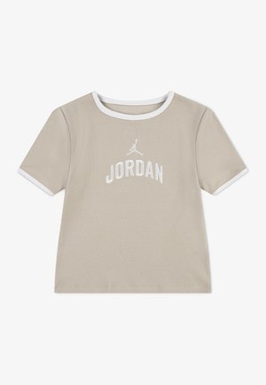 Jordan SEMI CROPPED TEE - T-shirt imprimé - sanddrift