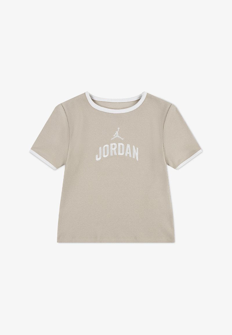 Jordan SEMI CROPPED TEE - Apdrukāts T-krekls - sanddrift