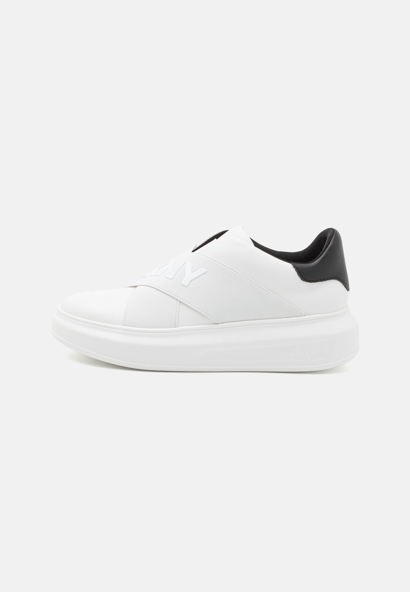 DKNY JAYE - Jalga libistatavad jalanõud - white/black
