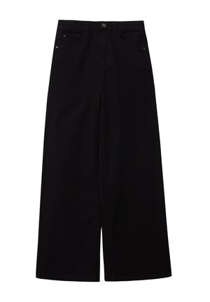 WIDE LEG - Broek - schwarz