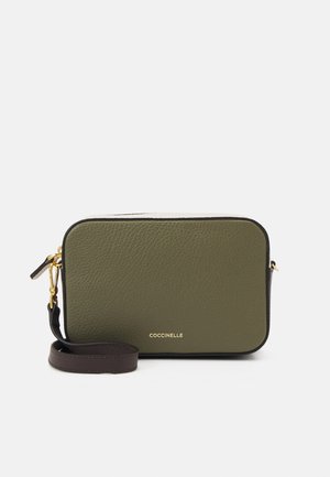 TEBE - Umhängetasche - braun/green/off-white