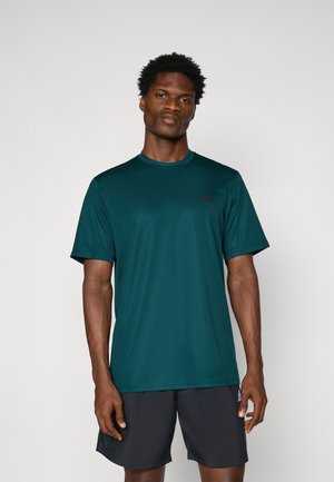 adidas Performance TRAIN ESSENTIALS - Sport T-Shirt - aurora ivy/black