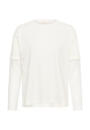 Cream, CRMARNIA DOUBLE LAYER LONG SLEEVE - Langarmshirt - snow white