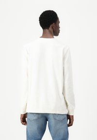 GAP DOUBLE HENLEY - Mikina - ivory frost