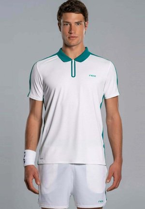 NOX, POLO PRO WHITE/IVY GREEN 'S POLO SHIRT - Polo - white   ivy green