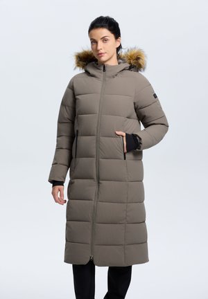 HOODED - Abrigo de invierno - antikgrün