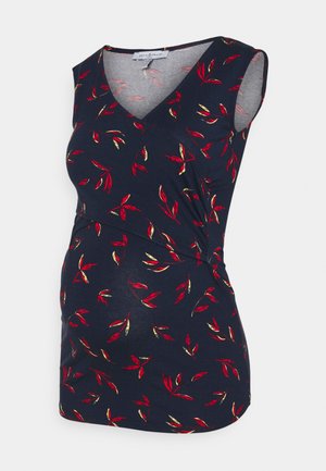 FIONA TANK - Top - navy blue/multicolour flowers