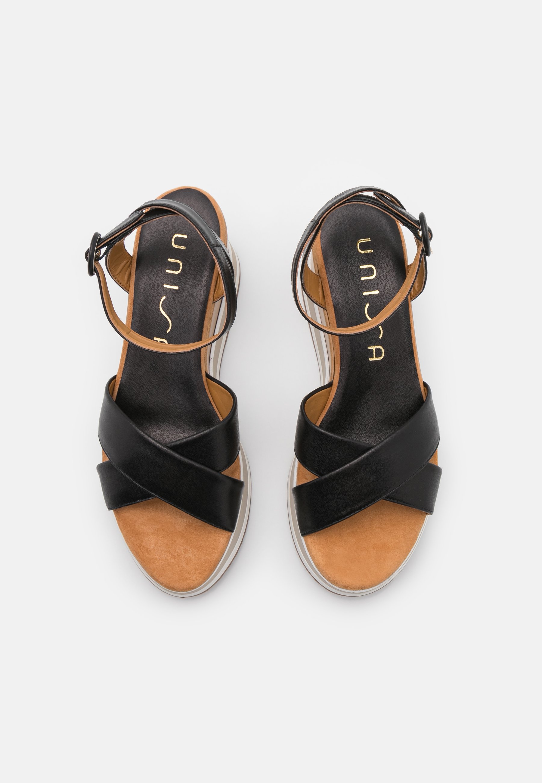 Unisa KADIO - Sandales à plateforme - black/noir - ZALANDO.FR