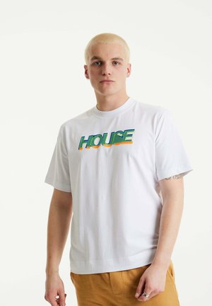 UNISEX LASER-CUT TRANSFER PRINTED - Print T-shirt - white