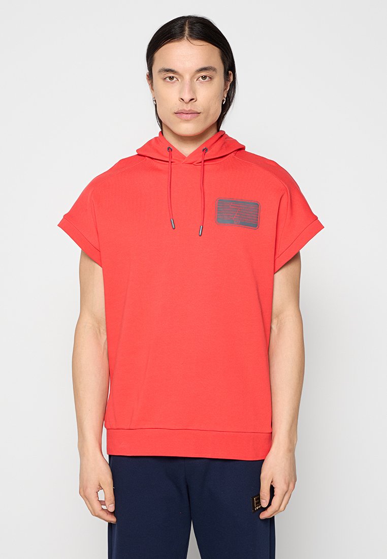EA7 Emporio Armani Hoodie rood EA7 Emporio Armani Hoodie rood