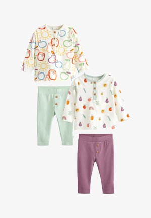 2 PACK - Legging - green fruit print