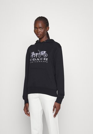EVERGREEN HORSE AND CARRIAGE HOODIE - Sweater - black