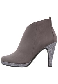 Marco Tozzi High heeled ankle boots - grey