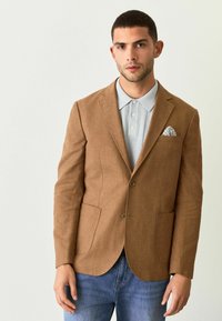 Next REGULAR FIT - TEXTURED - Sako - tobacco
