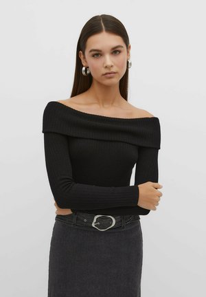 OFF-THE-SHOULDER - Maglione - black