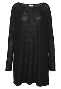VILA Stickad tröja - black