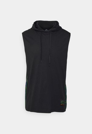 BASKETBALL NEON SPORT SLEEVELESS HOODED - T-shirt basic - black