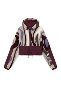 Unselected, burgundy print