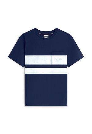 Tommy Hilfiger, SAIL COLORBLOCK ATHLEISURE SAIL PACK - T-shirt con stampa - carbon navy