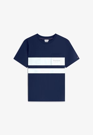 Tommy Hilfiger, SAIL COLORBLOCK ATHLEISURE SAIL PACK - Trükipildiga T-särk - carbon navy