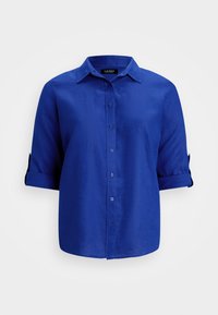 RELAXED FIT LINEN ROLL TAB SLEEVE SHIRT - Skjortebluser - new sapphire