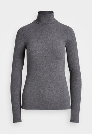Polo Ralph Lauren STRETCH RIBBED TURTLENECK - Maglietta a manica lunga - medium heather