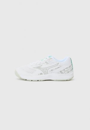 STEALTH STAR 3 UNISEX - Handball shoes - white/black/frozen emerald