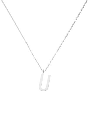 Design Letters HALSKETTE MIT GROSS INITIAL CHARM SILBER (A-Z) - Collier - silver coloured