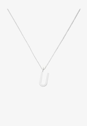 Design Letters HALSKETTE MIT GROSS INITIAL CHARM SILBER (A-Z) - Collier - silver coloured