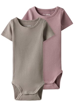 2ER PACK KURZARM - Body - woodrose
