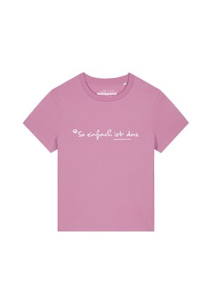 watapparel, SO EINFACH IST DAS - T-Shirt print - bubble pink