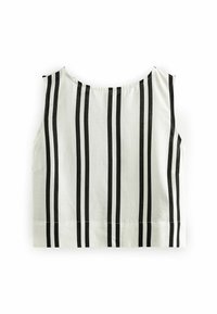 Next SLEEVELESS - Bluse - white black stripe