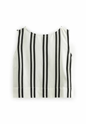 SLEEVELESS - Pluus - white black stripe