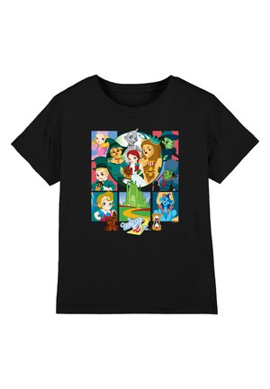 Cotton Soul, WIZARD OF OZ CARTOON CHARACTER SQUARES  UNISEX - T-Shirt print - black